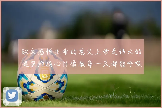 欧文感悟生命的意义上帝是伟大的建筑师我心怀感激每一天都能呼吸